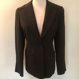 🆕 [Linda Allard for Ellen Tracy] Black Lined Blazer Sz: 0 🖤